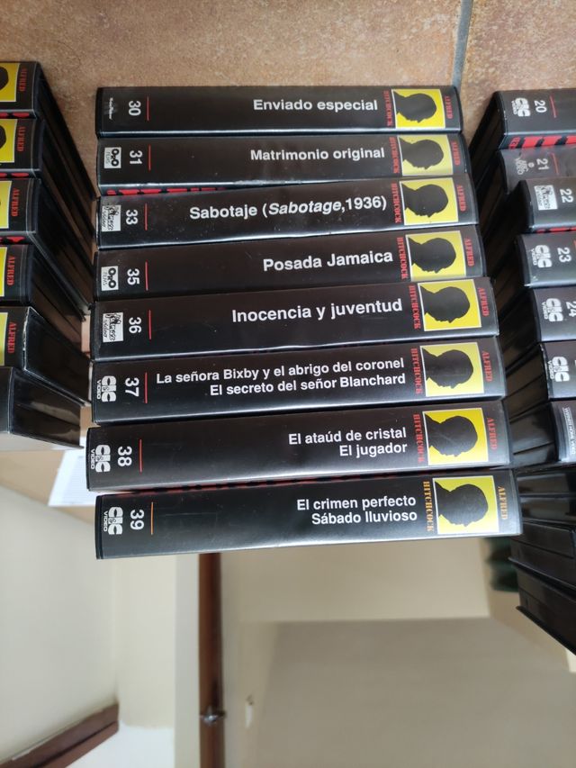 Colección Hitchcock VHS (39 películas)