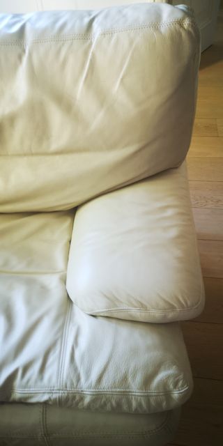 Sofá Bobois Blanco Crema de Cuero, en SANTANDER