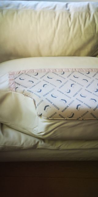 Sofá Bobois Blanco Crema de Cuero, en SANTANDER