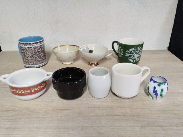 Tazas y recipientes vintage