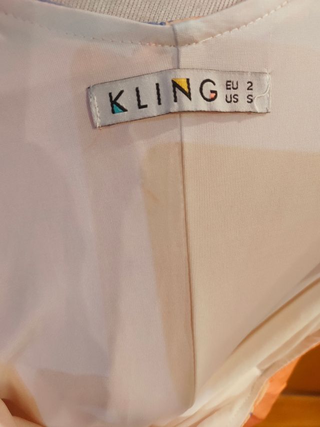 Vestido largo estampado - naranja, beige