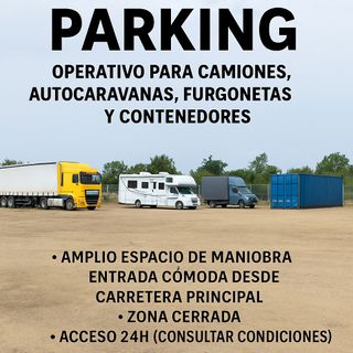 Parking camiones, autocaravanas