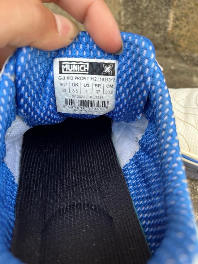 Zapatillas Munich fútbol sala - Talla 36