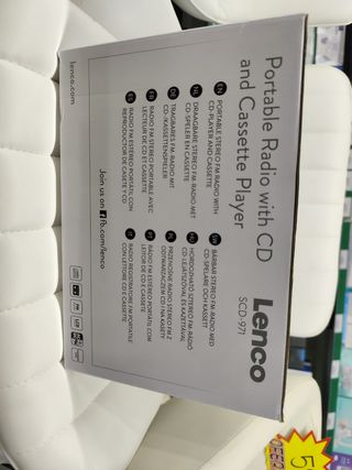 Radio Portátil Lenco SCD-971 con CD y casete