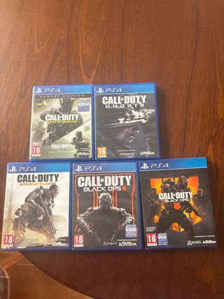 5 Juegos Call of Duty PS4 en perfecto estado