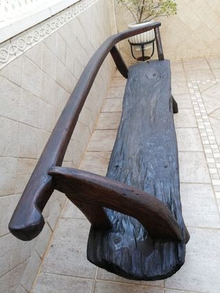 Banco antiguo de teka Regalo mesa baja de teka