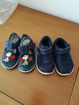 Scarpine bimbo Nike e Snoopy nr 20-21