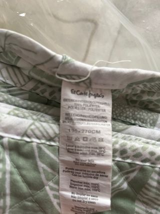 Colcha cama 190x270cm - Verde