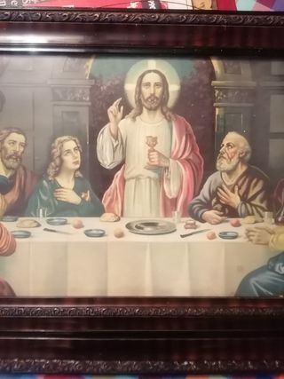 Cuadro antiguo Última cena