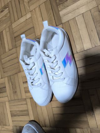 Zapatillas blancas mujer talla 38