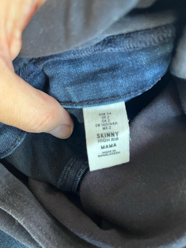 Conjunto de ropa premama, marca H&M, talla XS y S