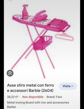 Tavolo stiro Barbie + ferro