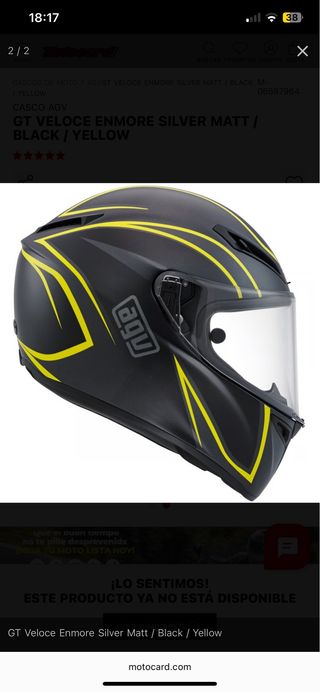 Casco AGV GT Veloce Enmore