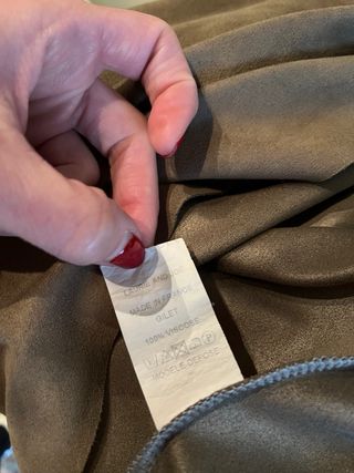 Chaqueta marrón de ante