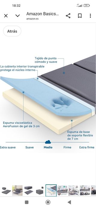 Colchón plegable - Gris