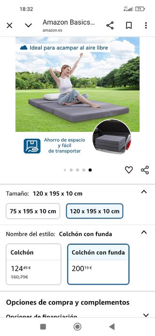 Colchón plegable - Gris