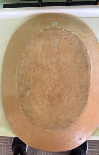 Bandeja cerámica pintada a mano