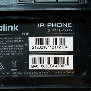 Teléfono IP Yealink T23G - Ideal para teletrabajo.