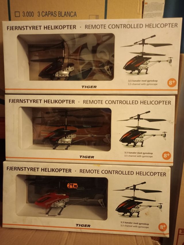 3 Mini Helicópteros RC 3.5 canales