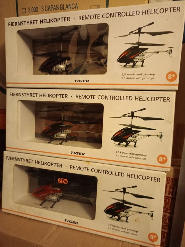 3 Mini Helicópteros RC 3.5 canales