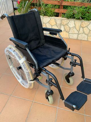 Silla de ruedas aluminio usada