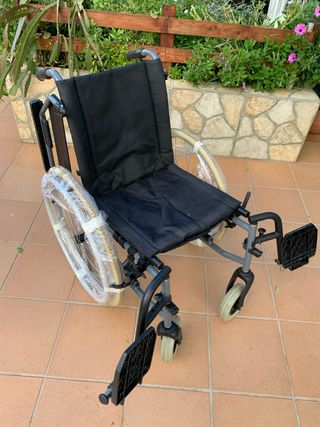 Silla de ruedas aluminio usada