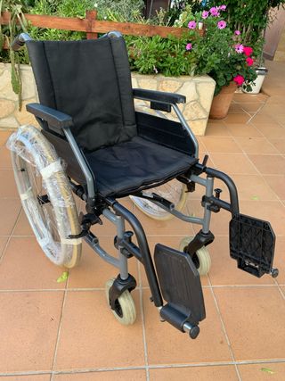 Silla de ruedas aluminio usada