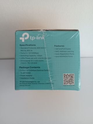 Switch Rede TP-Link 5 Portas 10/100Mbps TL-SF1005D