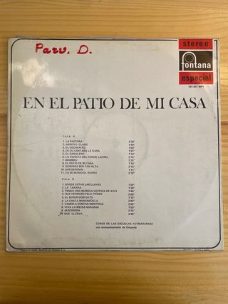 Vinilo Infantil - En el Patio de mi Casa