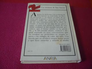 LAS AVENTURAS DE TOM SAWYER 1a EDICION 1991 ANAYA