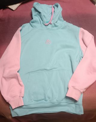 Sudadera A66Style Rosa-turquesa M. 