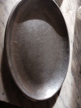 Vassoio acciaio inox 35x25