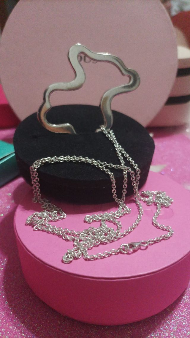 Colgante y collar Tous plata