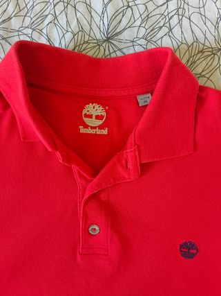 Polo Timberland rossa tg. 15-16 anni
