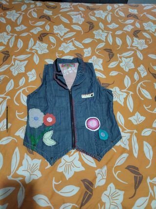 Chaleco vaquero Rosalita McGee azul