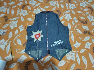 Chaleco vaquero Rosalita McGee azul