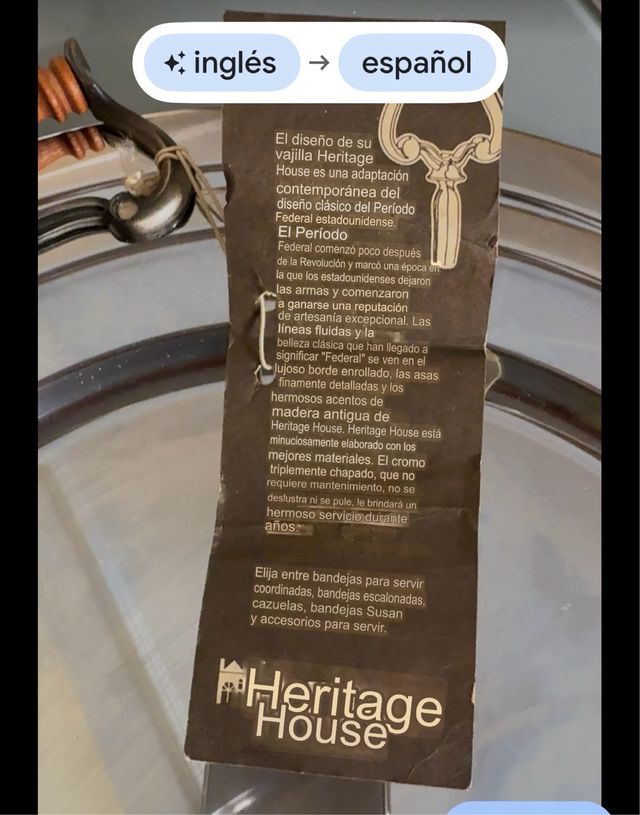 2 Bandejas Heritage House Kromex