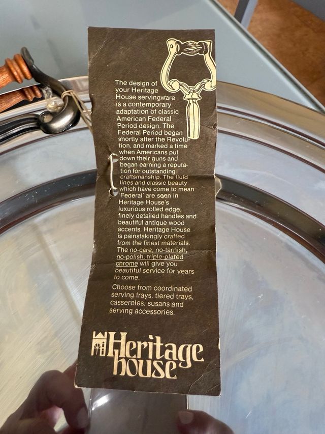 2 Bandejas Heritage House Kromex