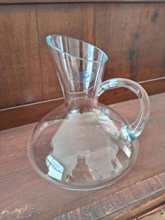 Decantador de vino vidrio soplado y hecho a mano