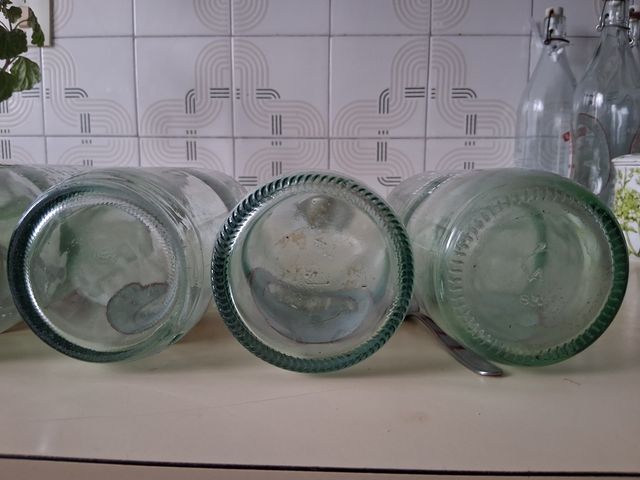 6 bottiglie di soda in vetro KILIM vintage