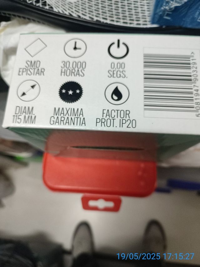 Foco LED empotrable 12W blanco