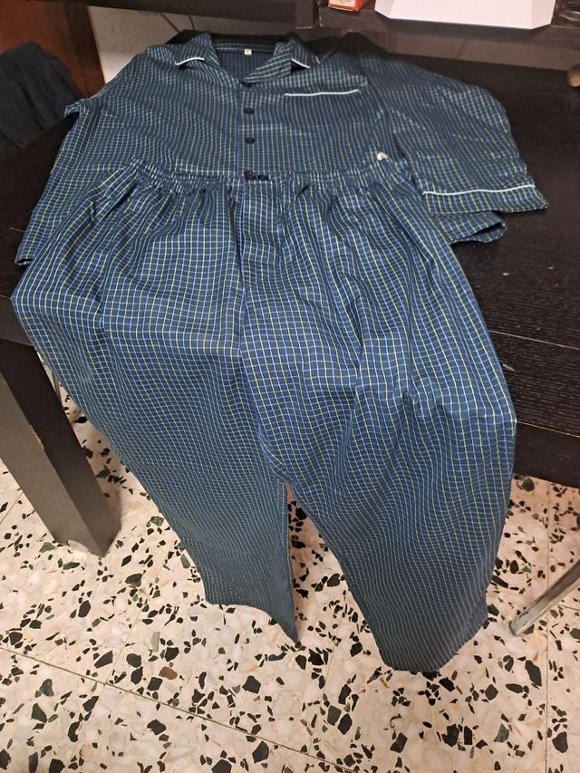 Pijama Hombre XL - Azul/Verde