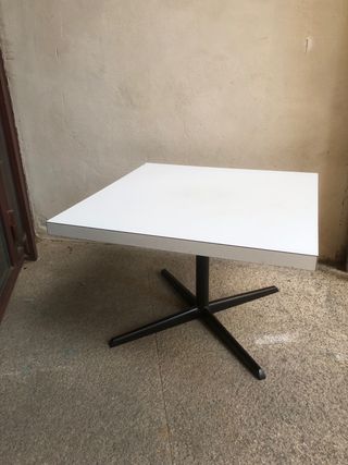 tavolo vintage bianco e nero da 60 cm