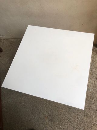 tavolo vintage bianco e nero da 60 cm