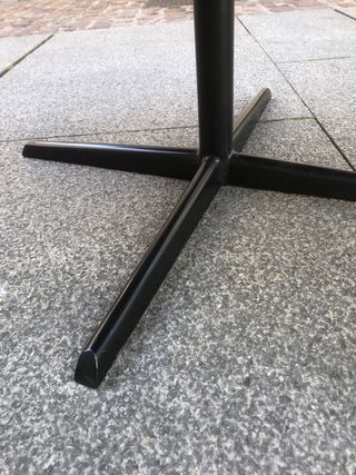 tavolo vintage bianco e nero da 60 cm