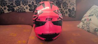 Casco FOX motocross rosa