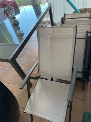 Mesa+6 sillas exterior