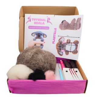 Kit felting koala. Manualidades 