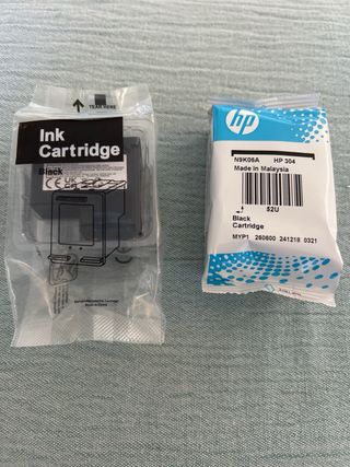 Cartucho HP 304 Negro y otro compatible