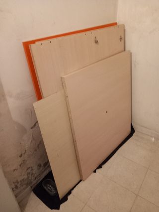 Armario infantil madera naranja